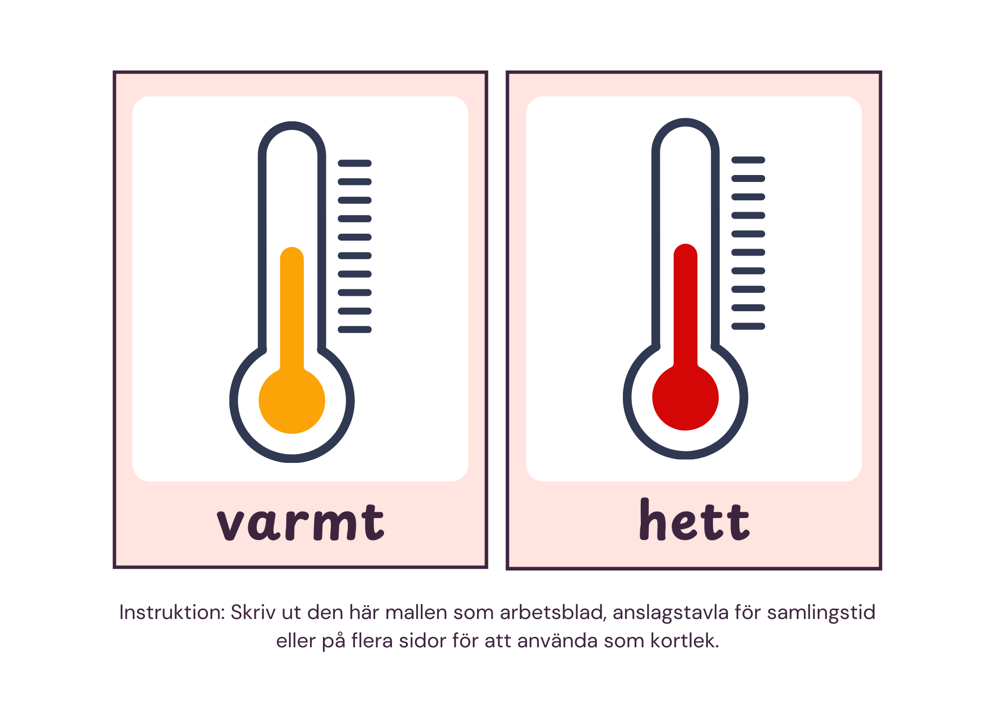 Väderkort med illustrationer - A5 format