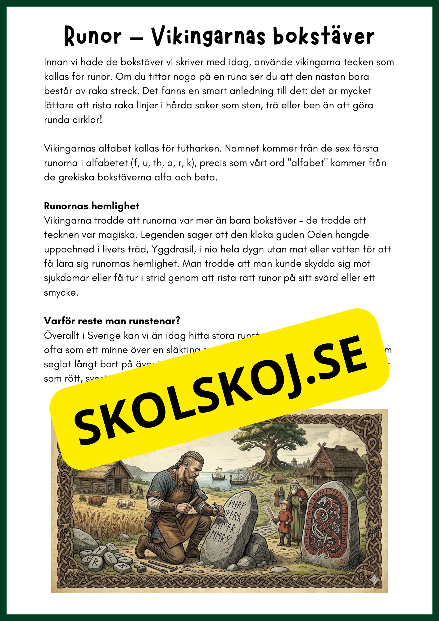 Vikingarnas värld - Årskurs 4 - 6