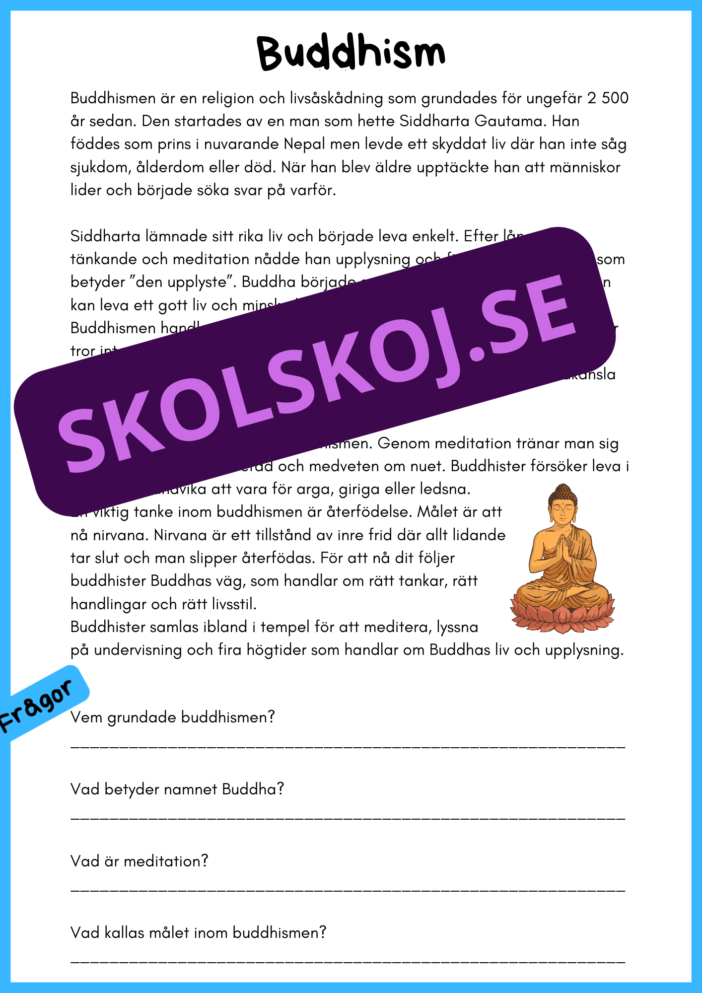 Religioner i världen - Årskurs 4 - 6