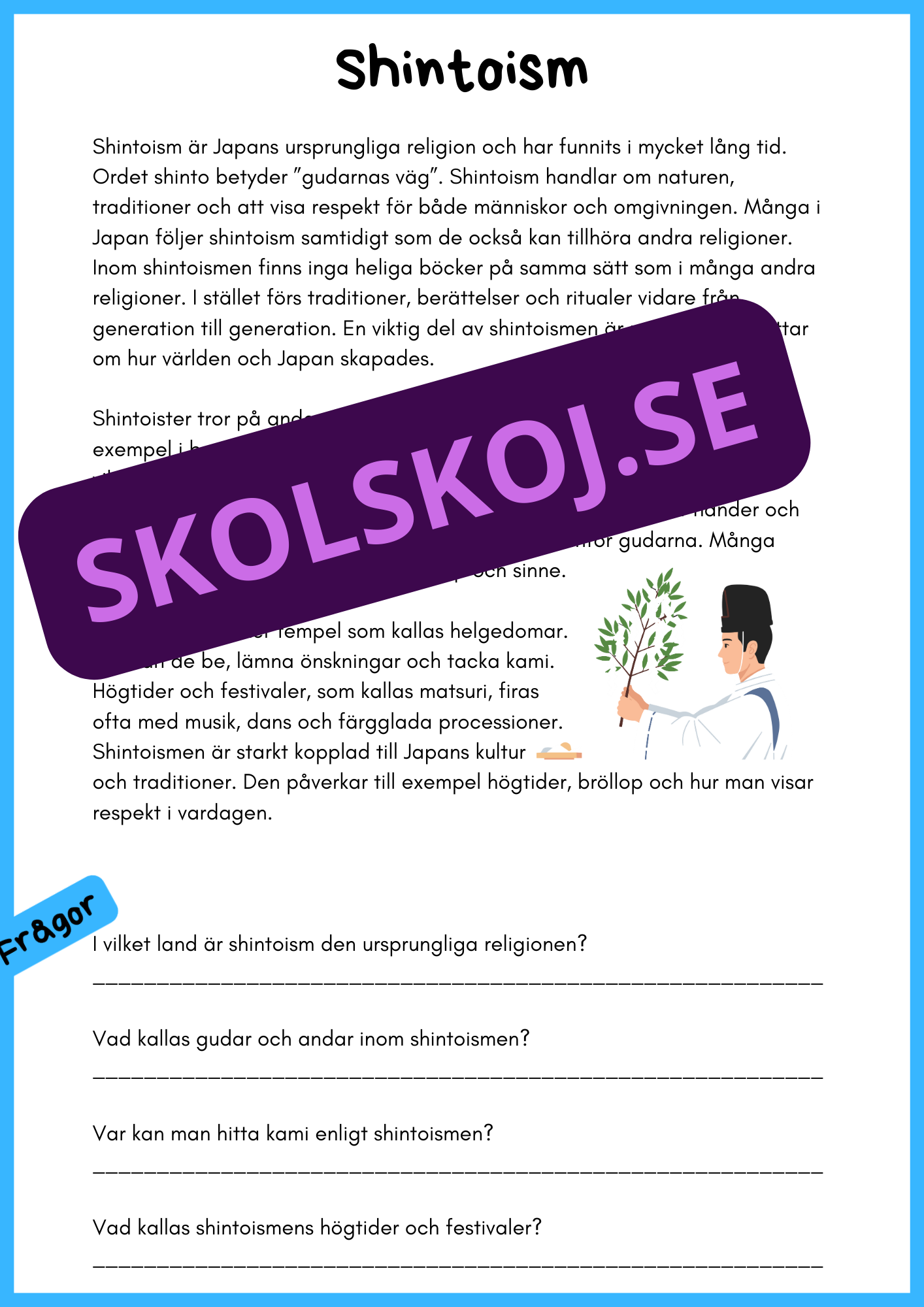 Religioner i världen - Årskurs 4 - 6