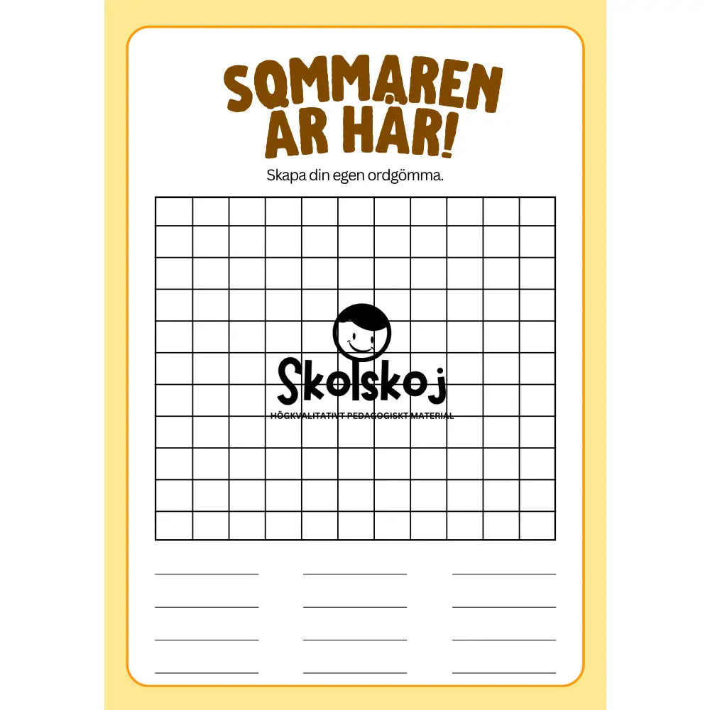 Sommaren är här - Aktivitetsbok