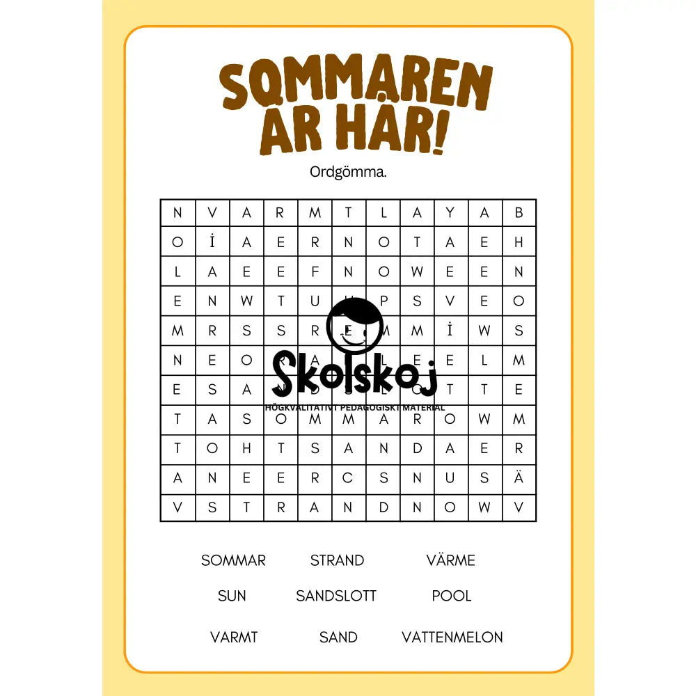 Sommaren är här - Aktivitetsbok