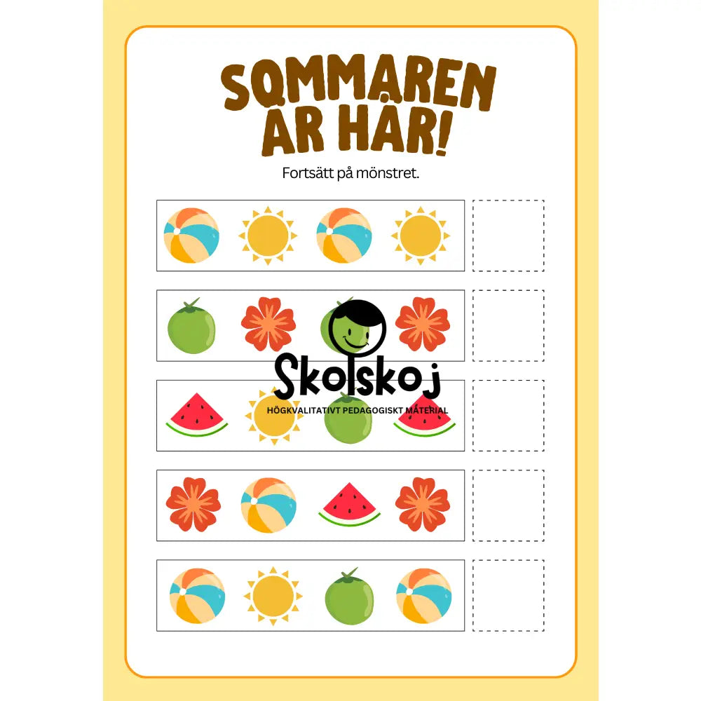 Sommaren är här - Aktivitetsbok