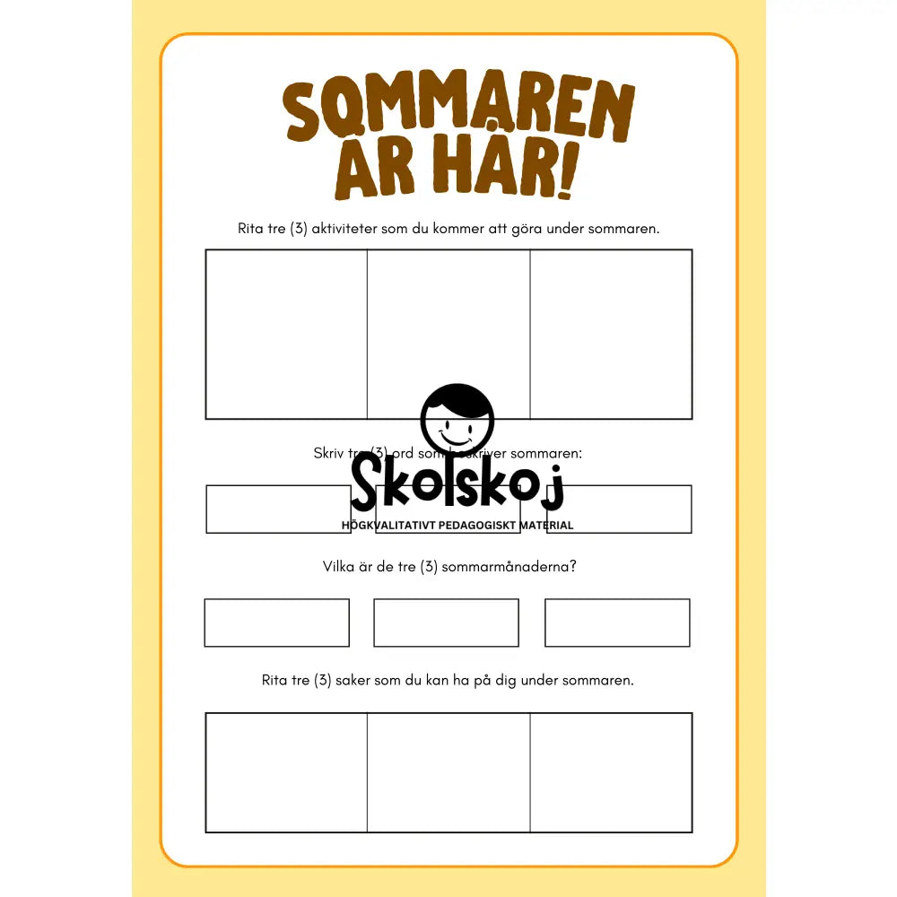 Sommaren är här - Aktivitetsbok