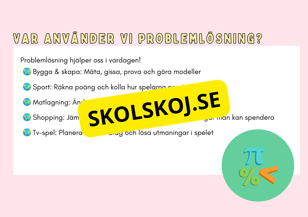 Problemlösning - Presentation