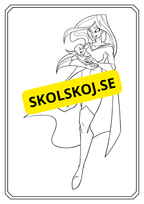 Superhjälte - Målarbok