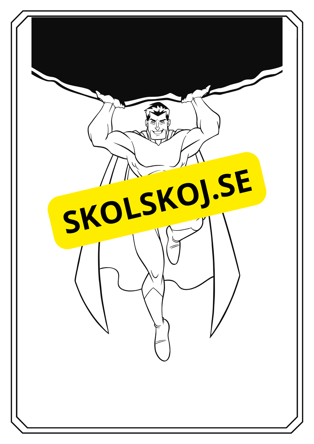 Superhjälte - Målarbok