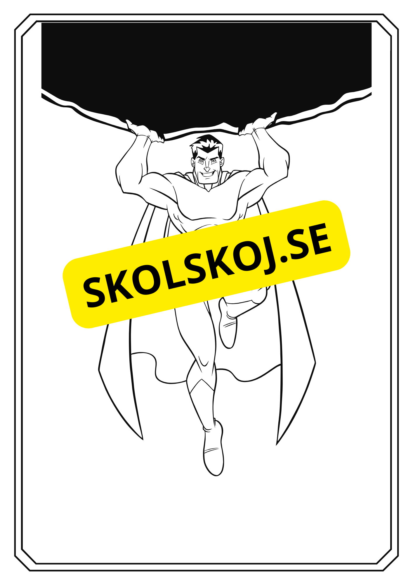 Superhjälte - Målarbok