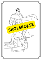 Superhjälte - Målarbok