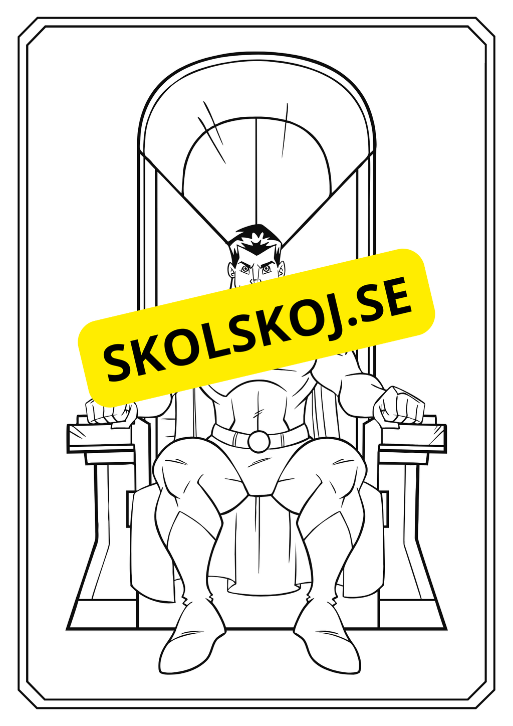 Superhjälte - Målarbok