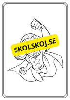 Superhjälte - Målarbok