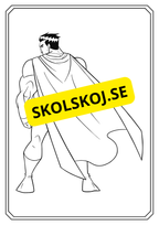 Superhjälte - Målarbok