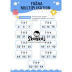 Träna multiplikation - 2 - 10