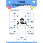 Träna multiplikation - 2 - 10