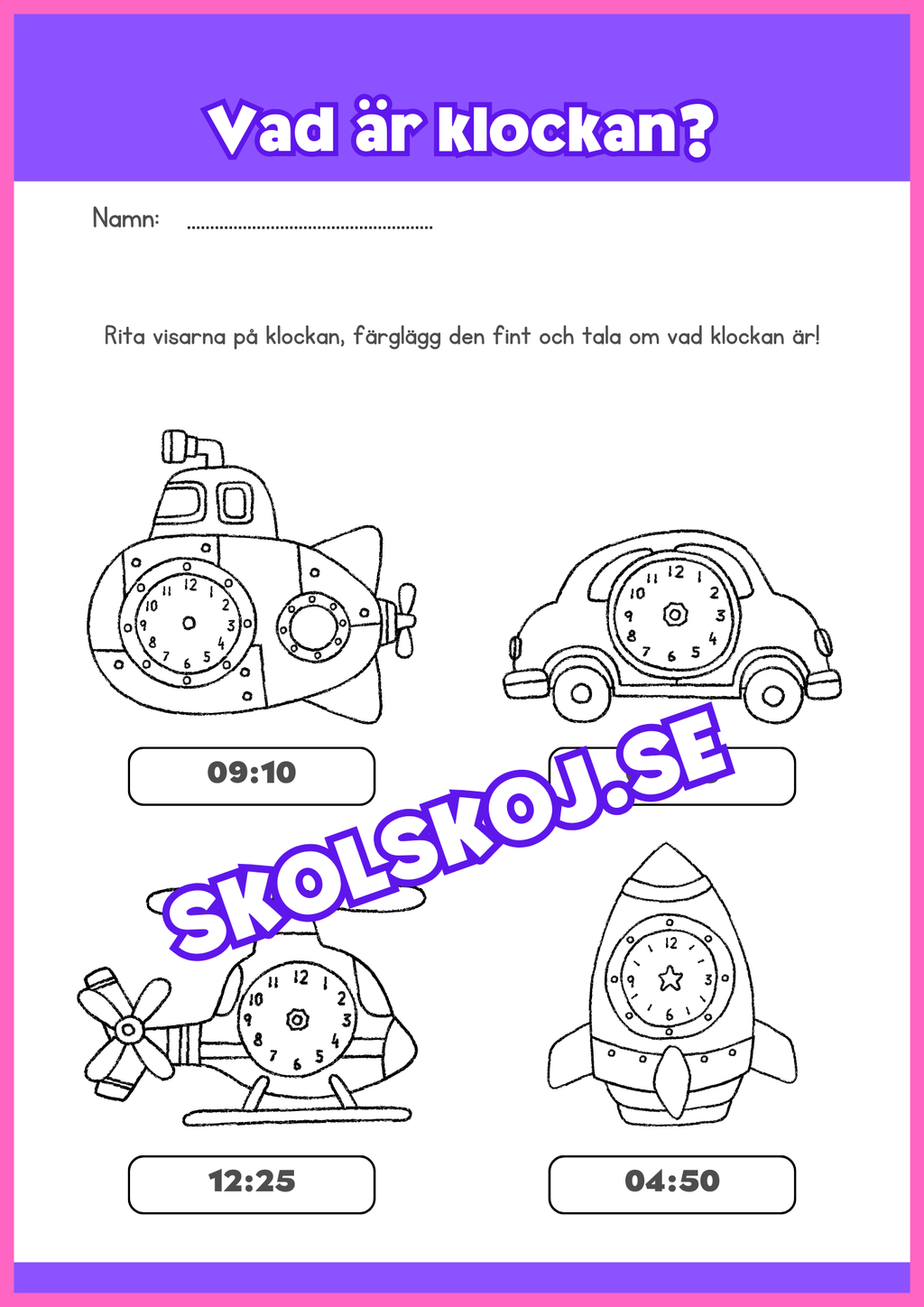 Vad är klockan - Häfte