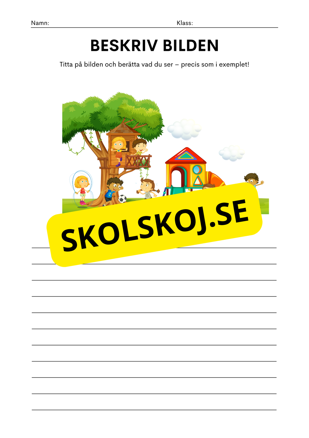 Beskrivning av platsen - Häfte