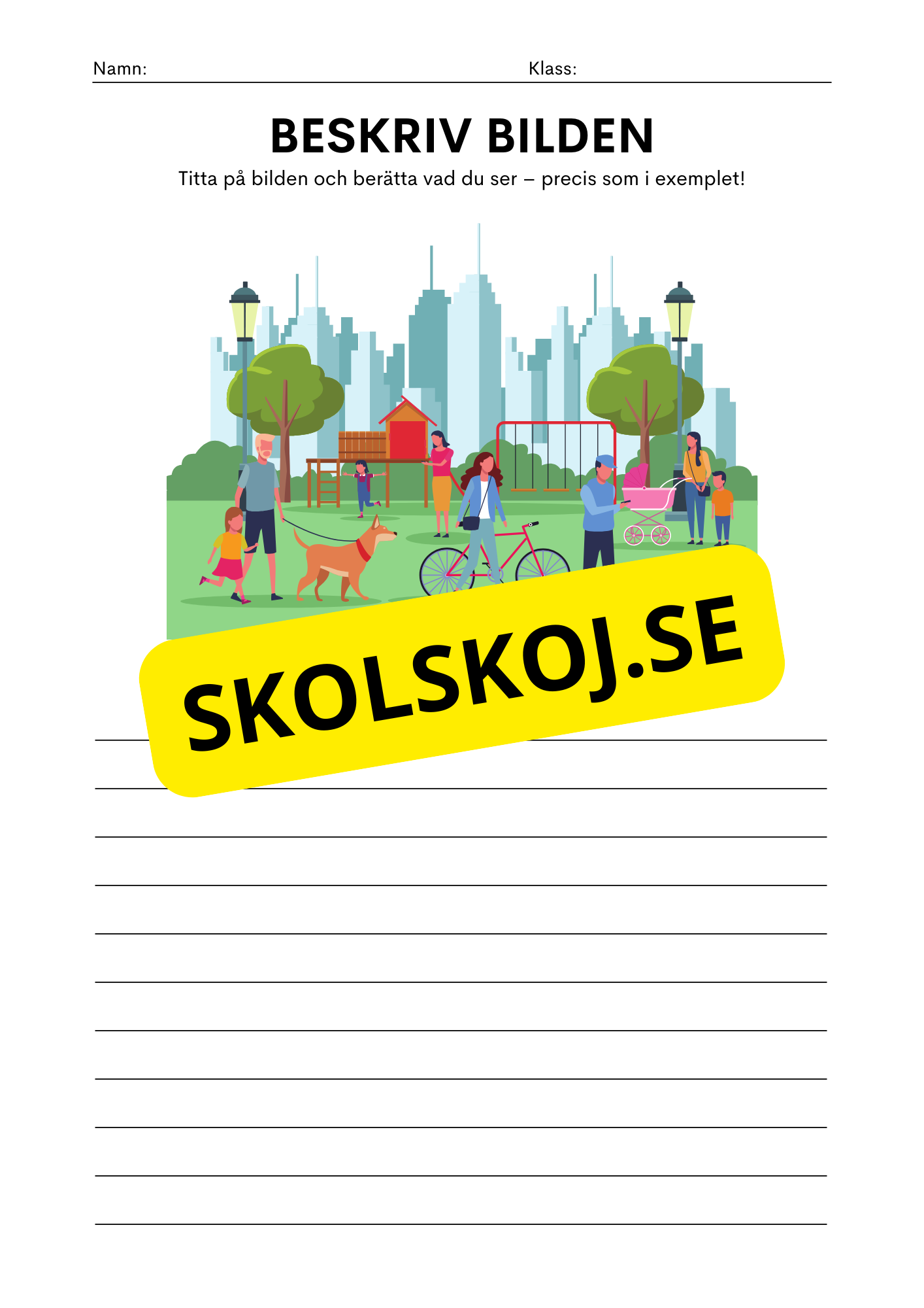 Beskrivning av platsen - Häfte