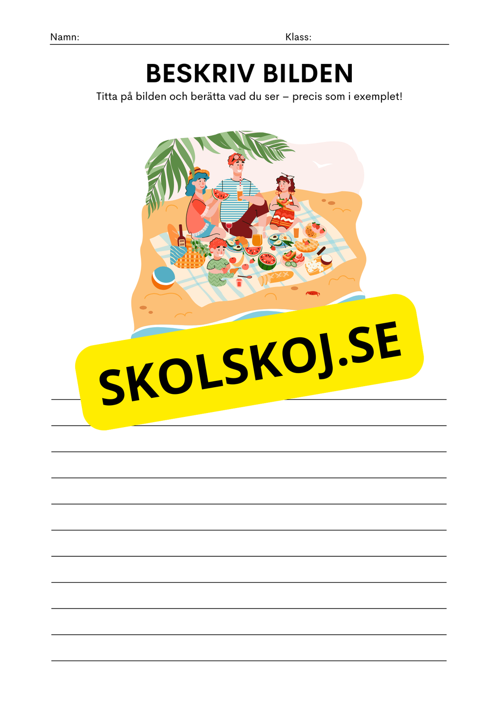 Beskrivning av platsen - Häfte