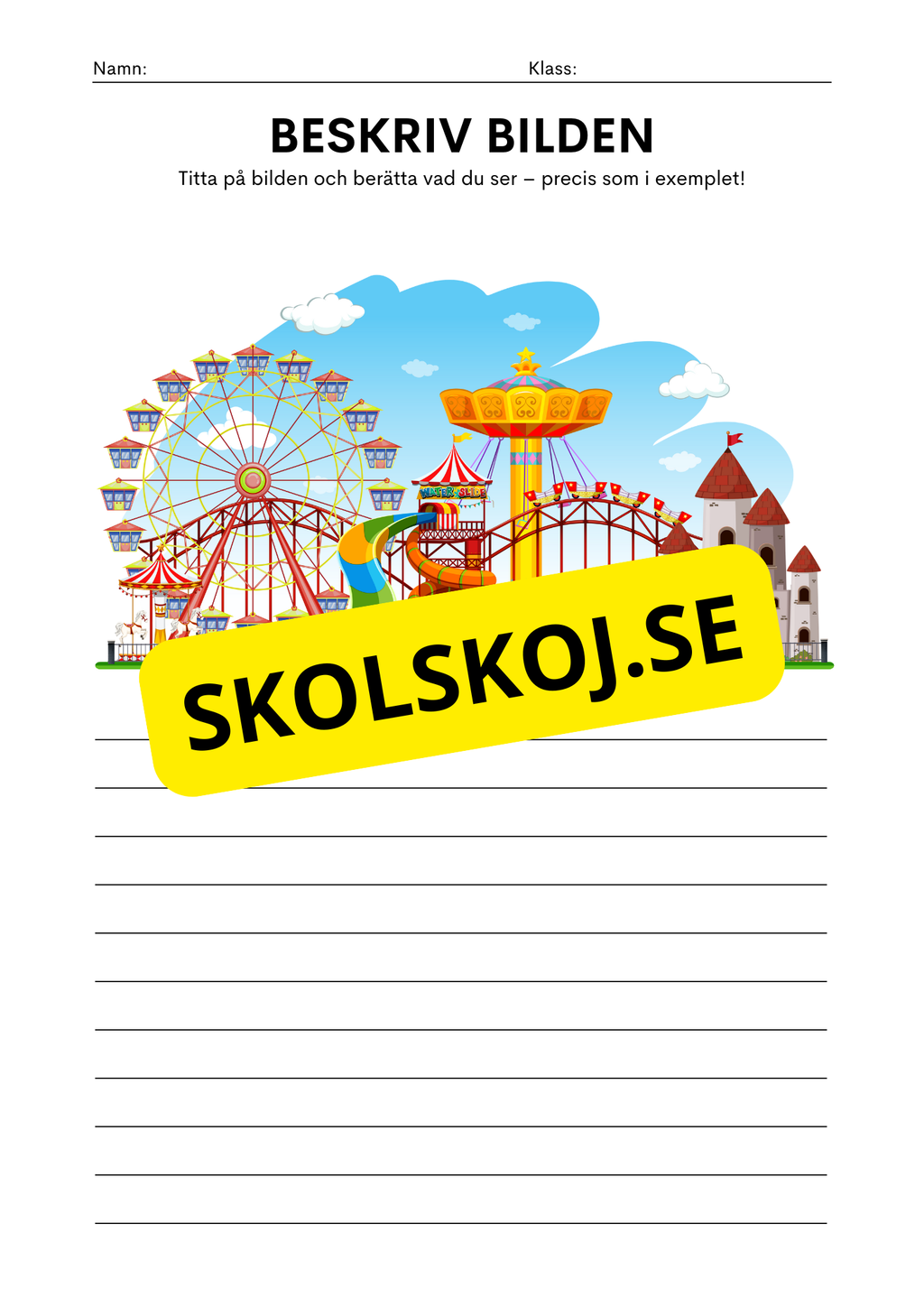 Beskrivning av platsen - Häfte