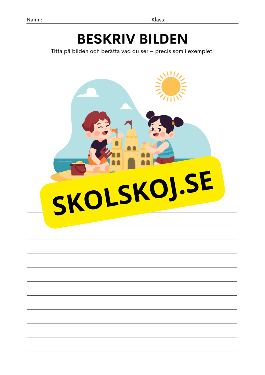 Beskrivning av platsen - Häfte