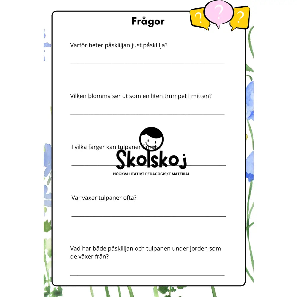 Vårens och sommarens blommor