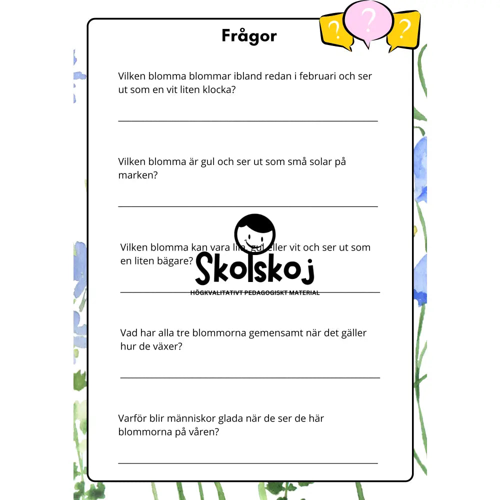 Vårens och sommarens blommor
