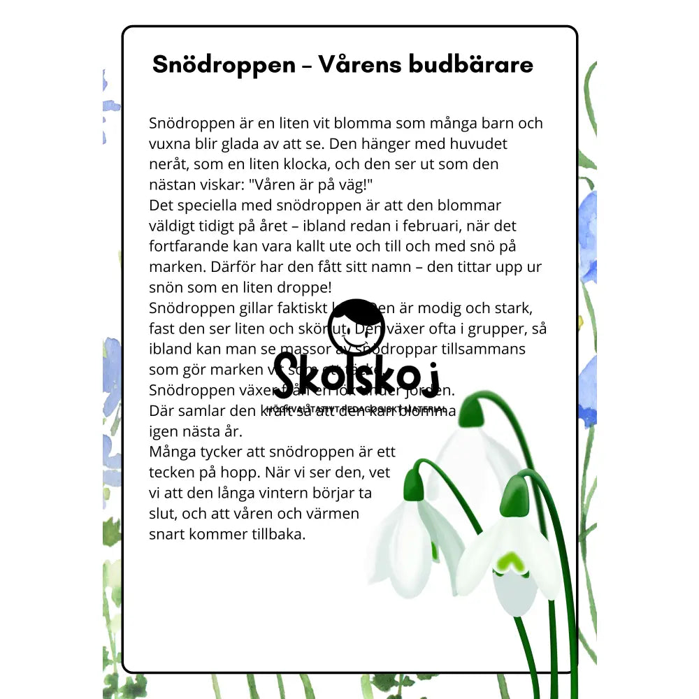 Vårens och sommarens blommor