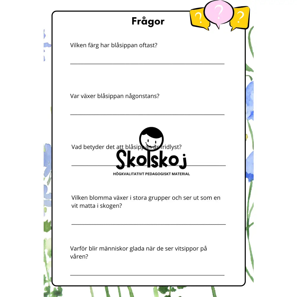 Vårens och sommarens blommor