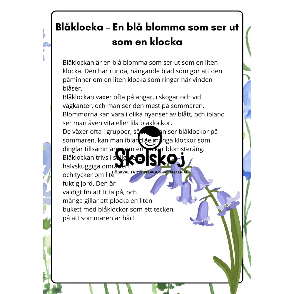 Vårens och sommarens blommor