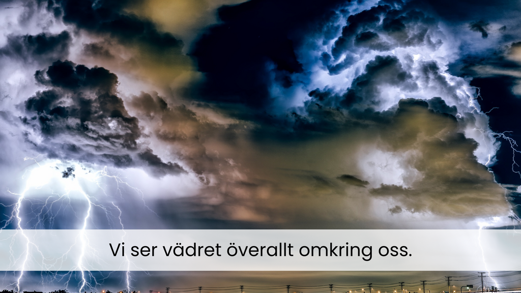 Låt oss lära oss om väder