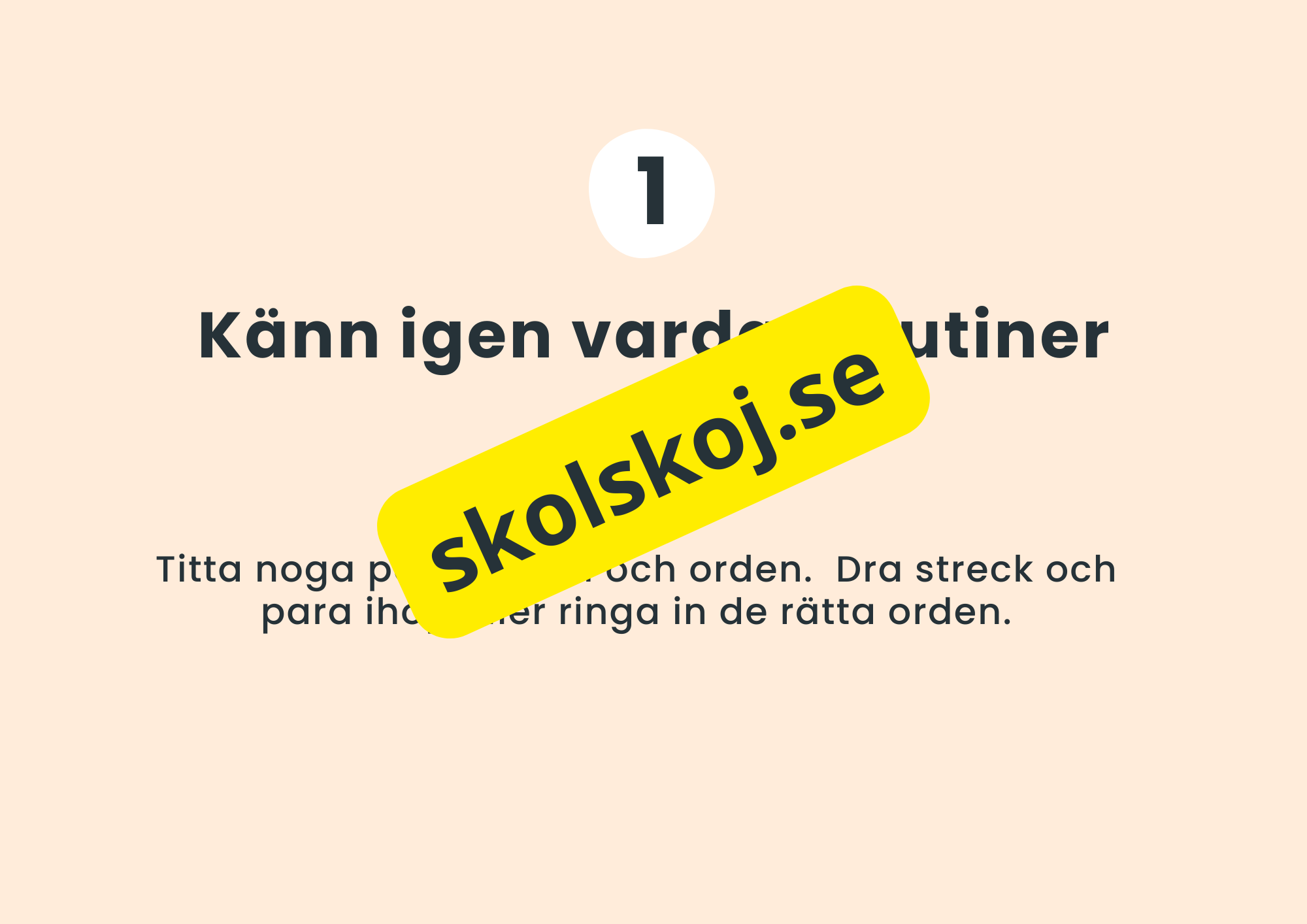 Våra vardagsrutiner - Häfte