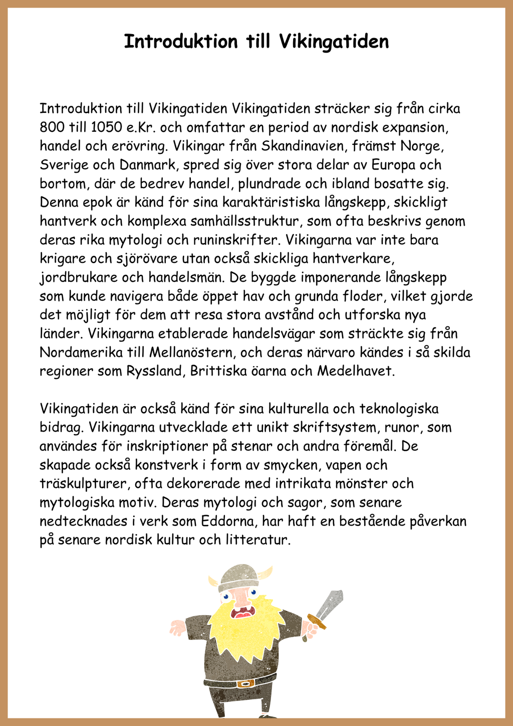 Stora historiepaketet: Från forntid till Vasatid (Åk 4–6)