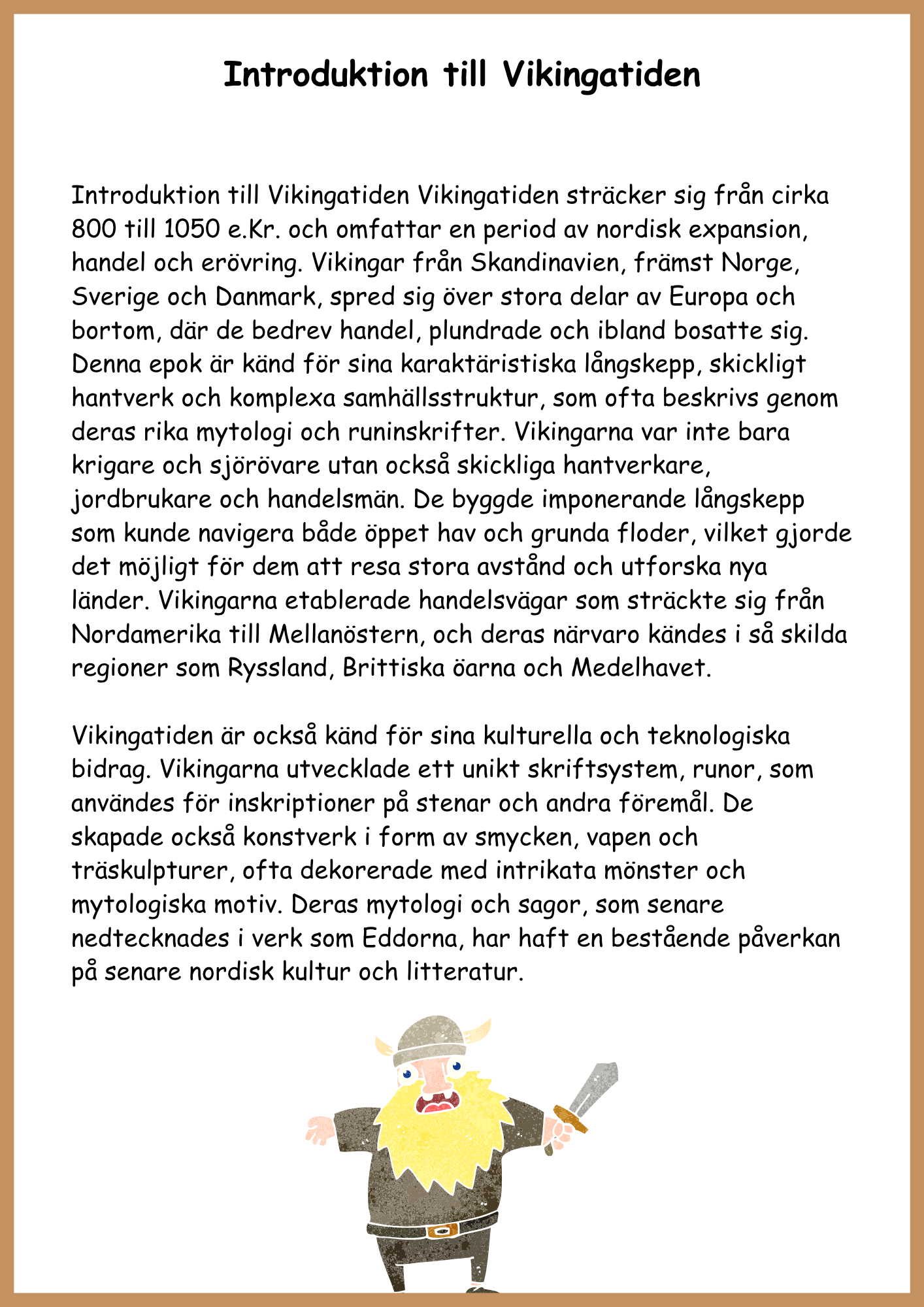 Stora historiepaketet: Från forntid till Vasatid (Åk 4–6)
