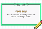 Vad är arean?