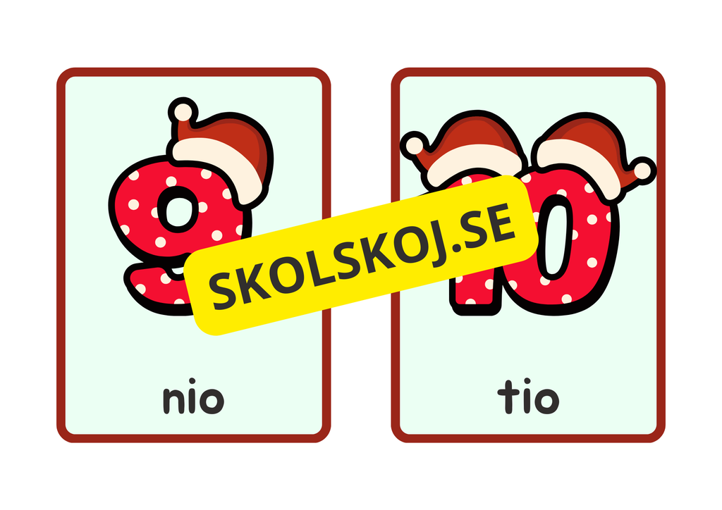 Flashkort - 1 - 10 - Jul
