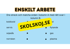 Så kan materia vara - Presentation
