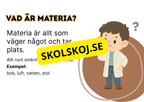 Så kan materia vara - Presentation