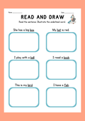 English - Read and draw