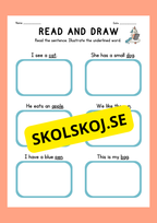 English - Read and draw