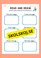 English - Read and draw