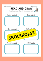 English - Read and draw