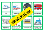 Flashkort - Fordon - A5 format