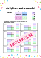 Multiplicera med areamodell