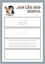 Jag lär mig skriva - Häfte - 40 sidor