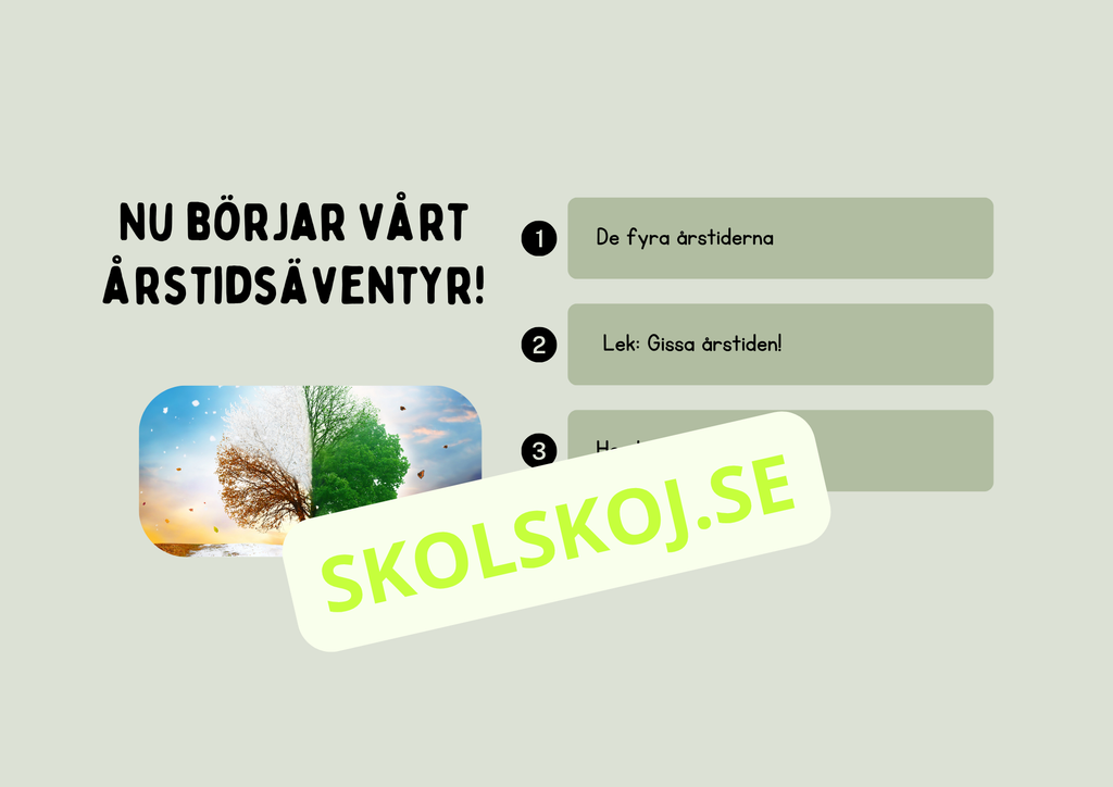 Årstiderna - Presentation och lek