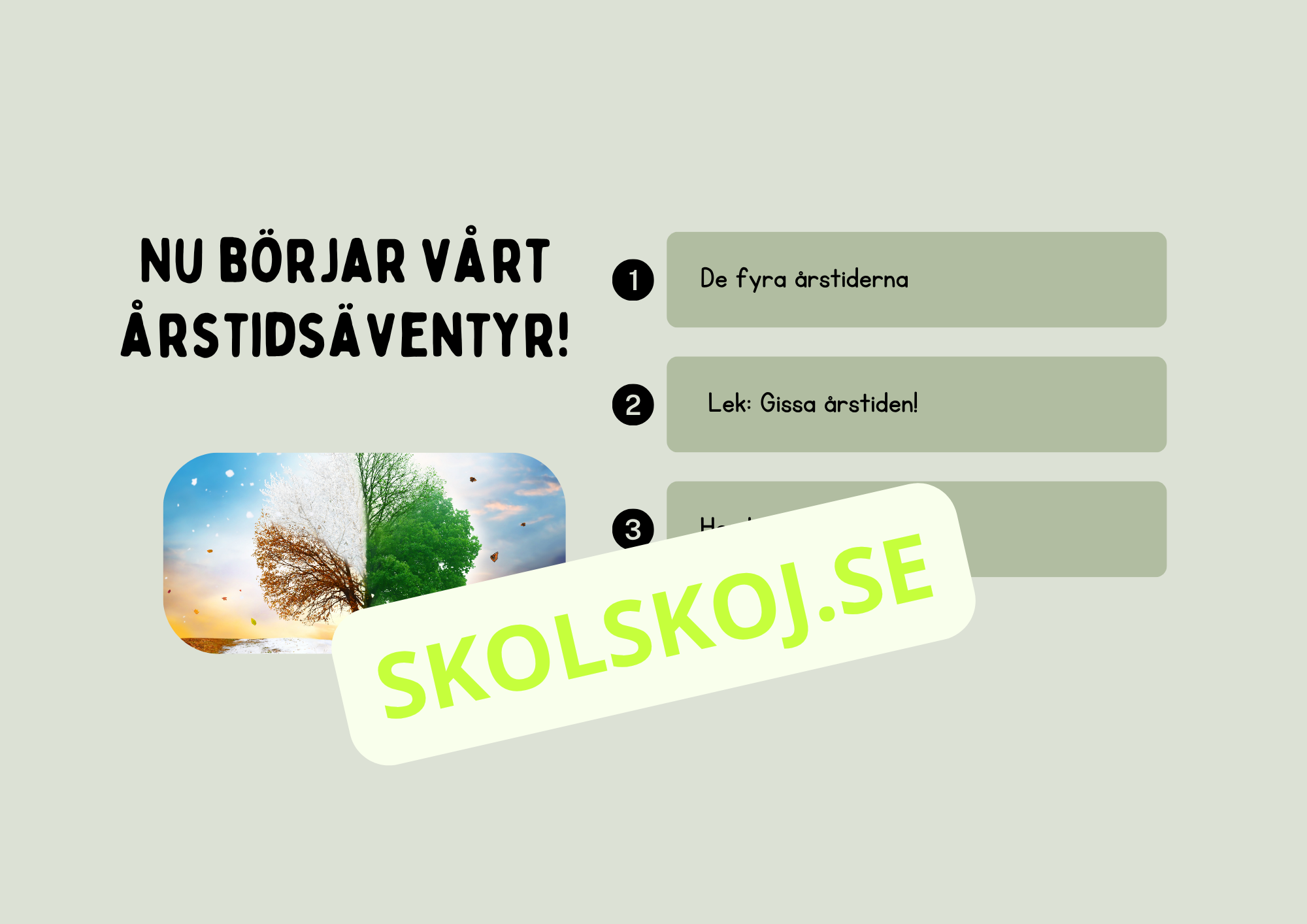 Årstiderna - Presentation och lek