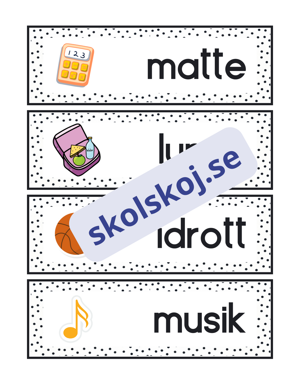 Powerpoint - Schemaskyltar