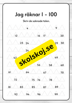 Jag räknar 1 - 100 - Häfte