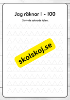 Jag räknar 1 - 100 - Häfte