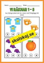 Vi räknar 1 - 5 - Häfte